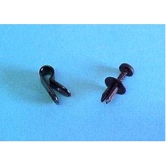 Plastic clamp and screws / bride (M3C1)